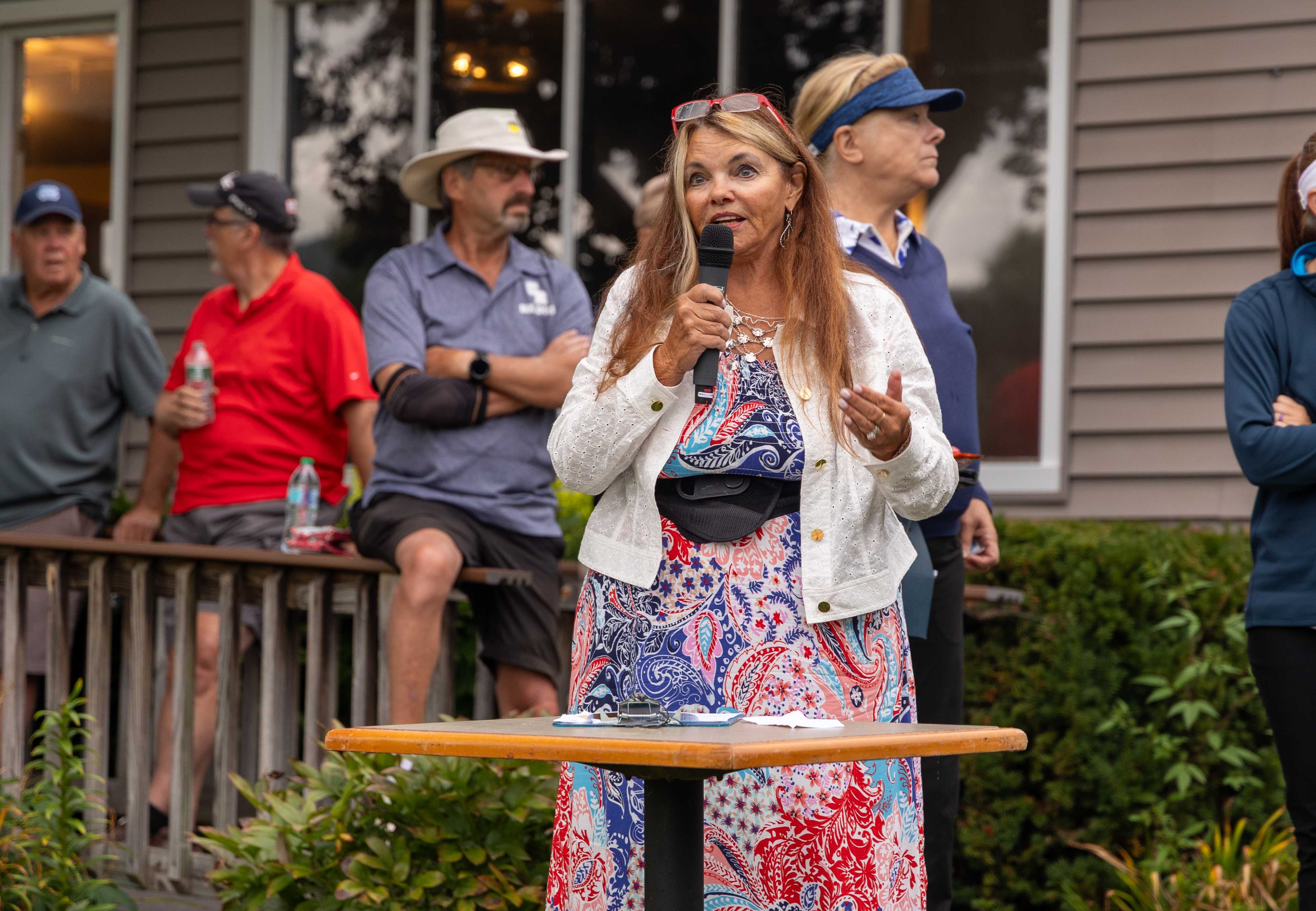 CREF member speaks at CREF Golf Tournament